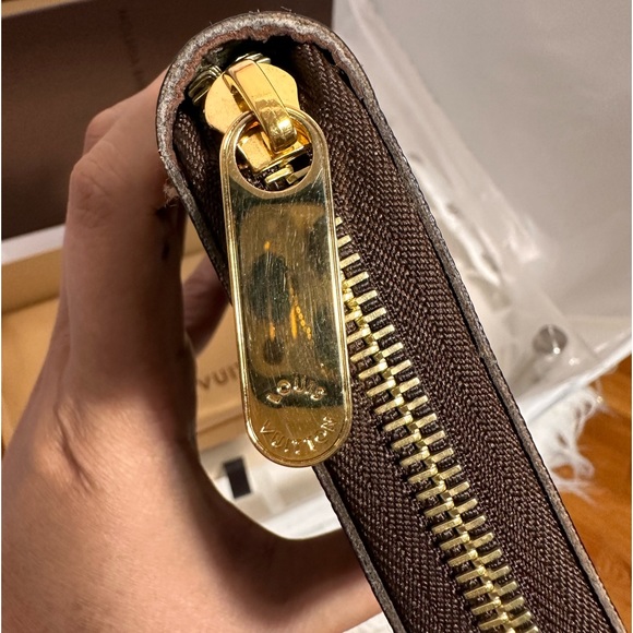 Louis Vuitton Zippy zip long Damier Ebene Brown Interior Wallet Box and duster - Picture 4 of 16